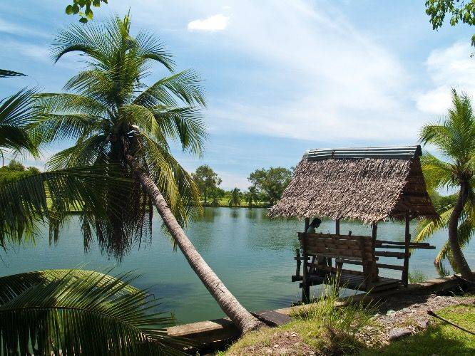 Museum visiting and Boating along a river in Nakhorn Pathom