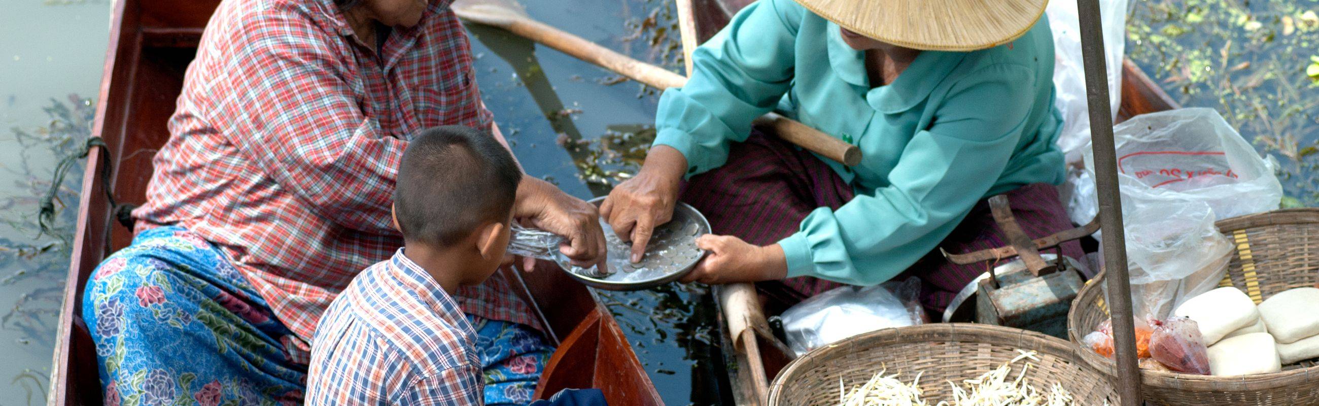 Floating Market & Sampran Riverside for A Glimpse of Thai Cultures and arts