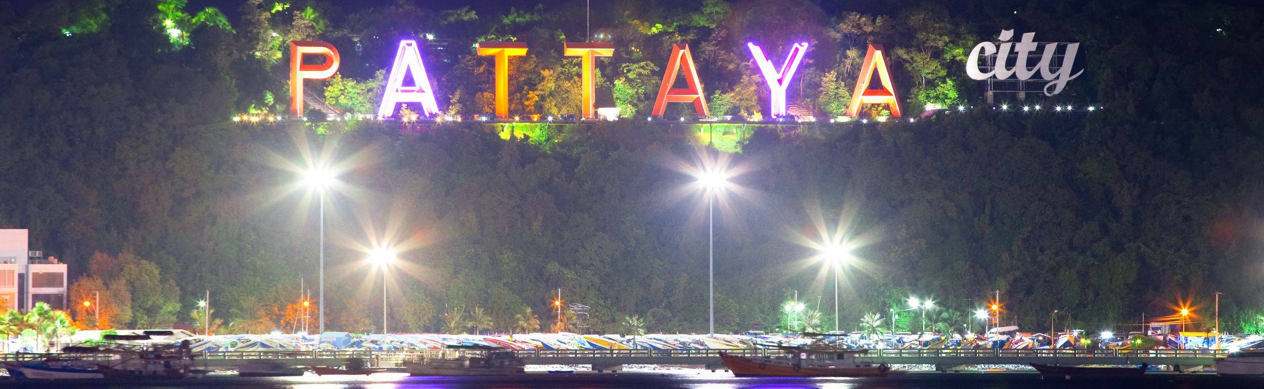 Nightlife at the Famous Walking Street of Pattaya