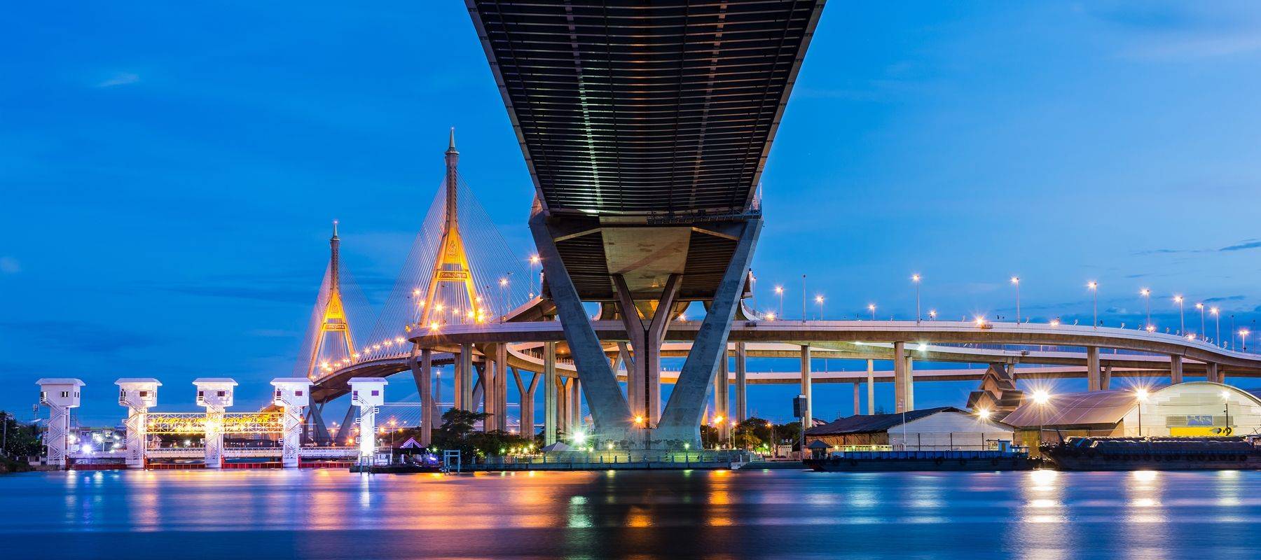 Relax by The Suspension Bridges and The Chao Phraya River