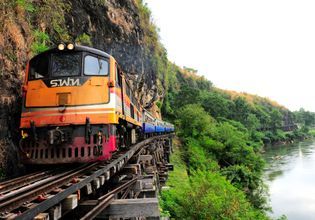 Historical Death Railway in Kanchanaburi province