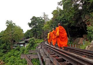 Historical Death Railway in Kanchanaburi province