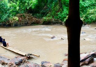 Bamboo rafting