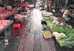 Amphawa Floating Market and Umbrella Railway Market