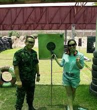 The Shooting Range in the Military Base with an Army Individual Instructor