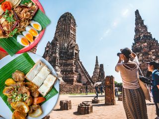 See the Giant Buddhas of Ang Thong and Ayutthaya and Taste Classic Thai Food