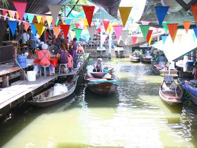 Thai Fun: Taling Chan Floating Market with Thai Puppet Show